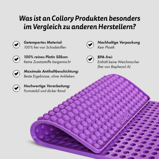 Collory Halbkugel-Backmatte Mini lila – Bild 3