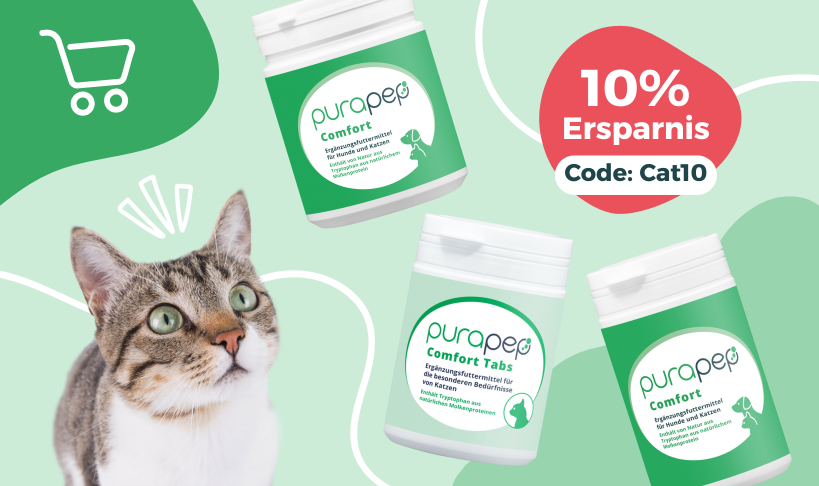 10% Rabatt auf purapep Comfort Produkte für Katzen