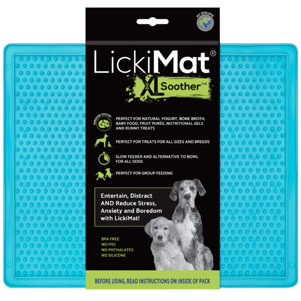 LickiMat Soother Schleckmatte XL türkis mit Aufhänger