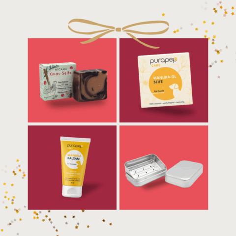 Limitiertes Weihnachts-Set purapep mit NIcama Seife