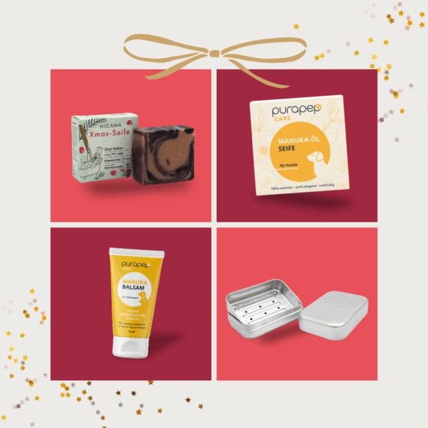 Limitiertes Weihnachts-Set purapep mit NIcama Seife