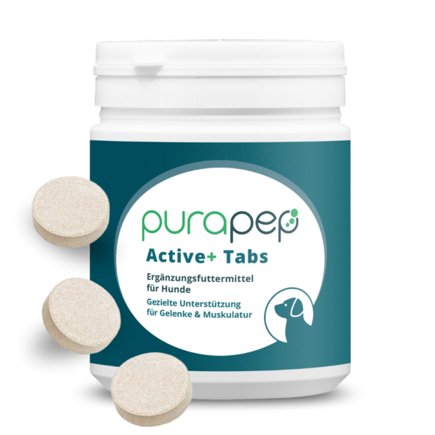 purapep Active Tabs Frontansicht Dose mit 3 Tabs