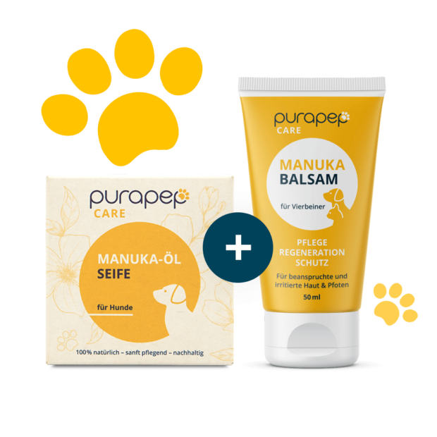 purapep Manuka Bundle, Seife & Balsam