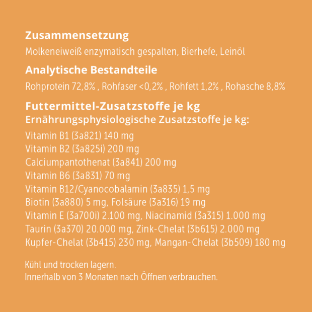 purapep Haut und Fell Etikett Rückseite 2